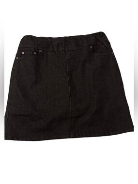 Chadwicks Black Denim Mini Skirt - Size 10